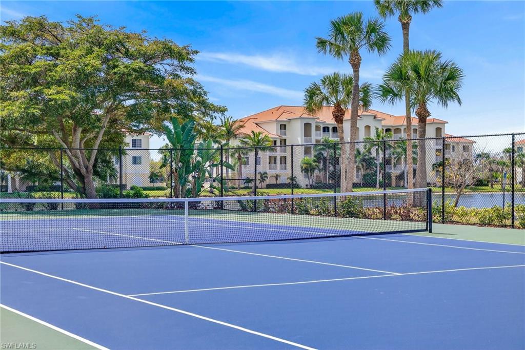 View of tennis court
