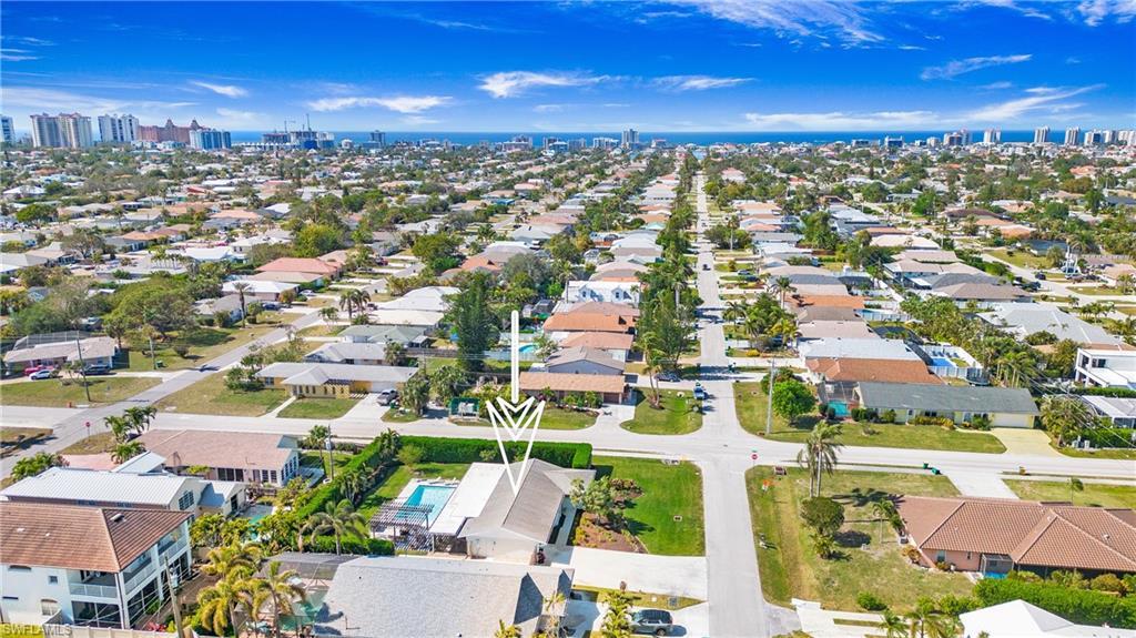 Drone / aerial view of skyline