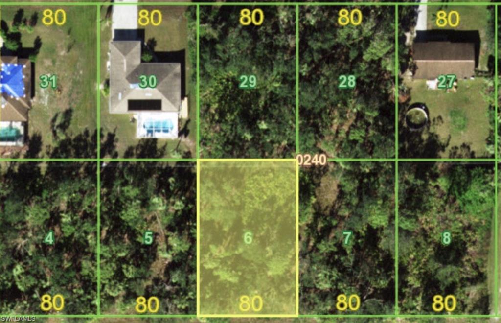 Map of property location with property parcel outlined