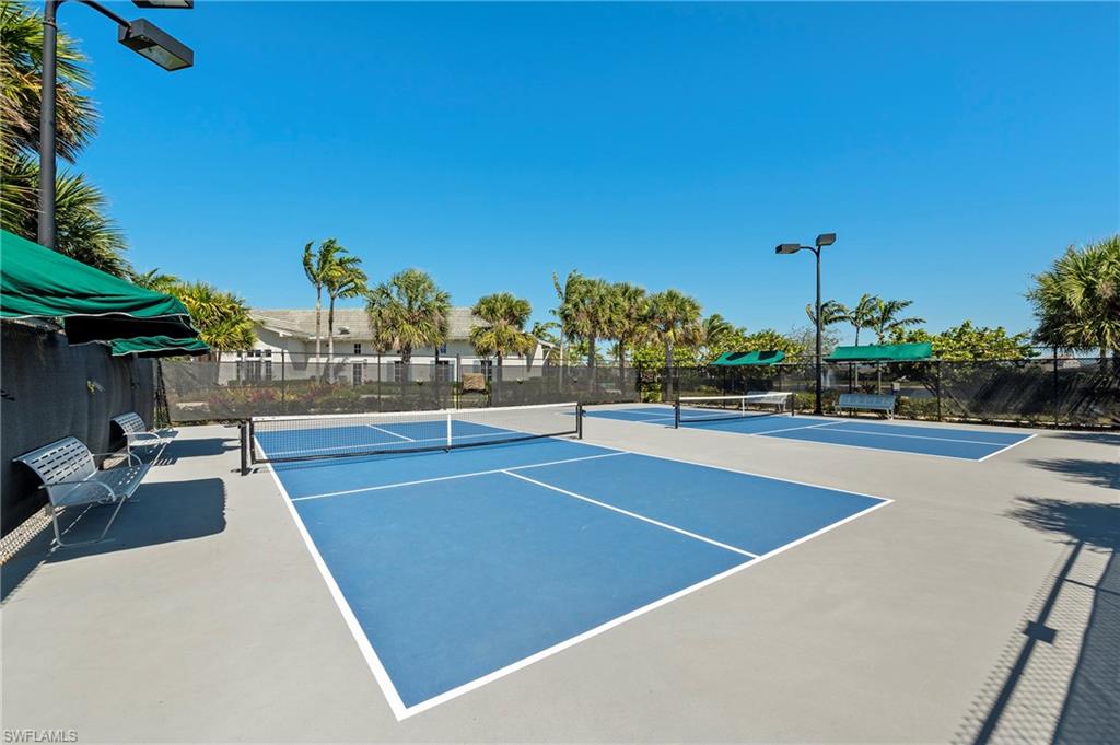 View of tennis court