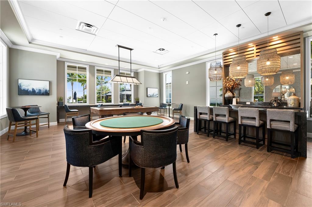Playroom with crown molding
