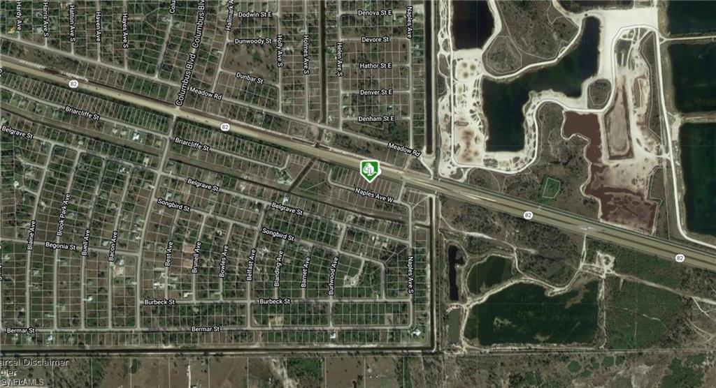 Aerial view of property's location