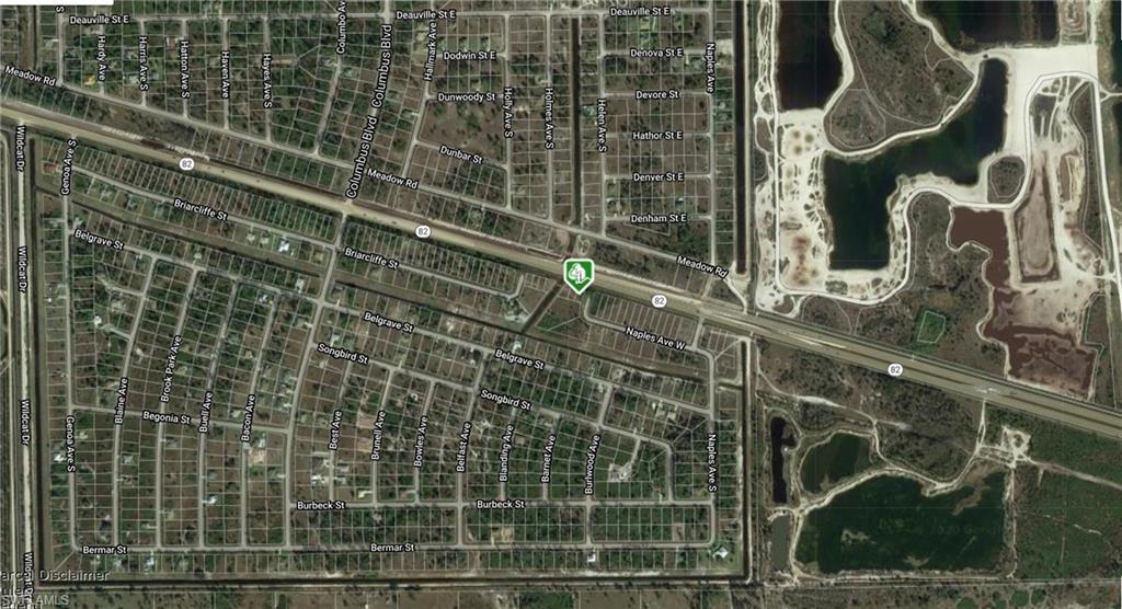 Aerial overview of property's location