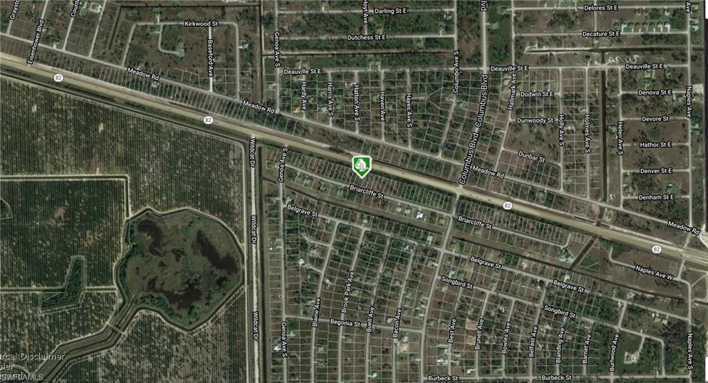 Aerial view of property's location