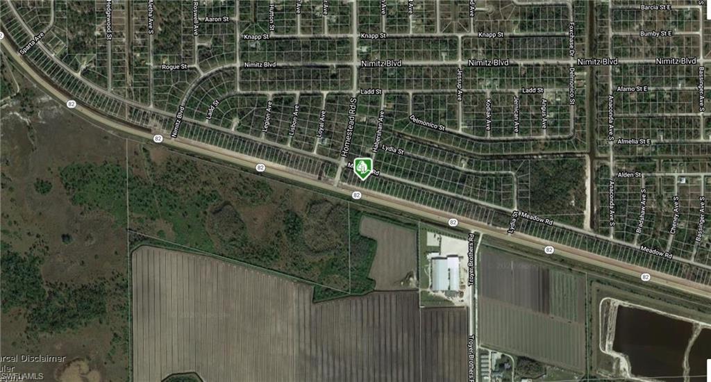 Aerial view of property's location