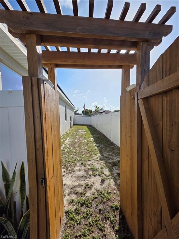 Separate area for a garden