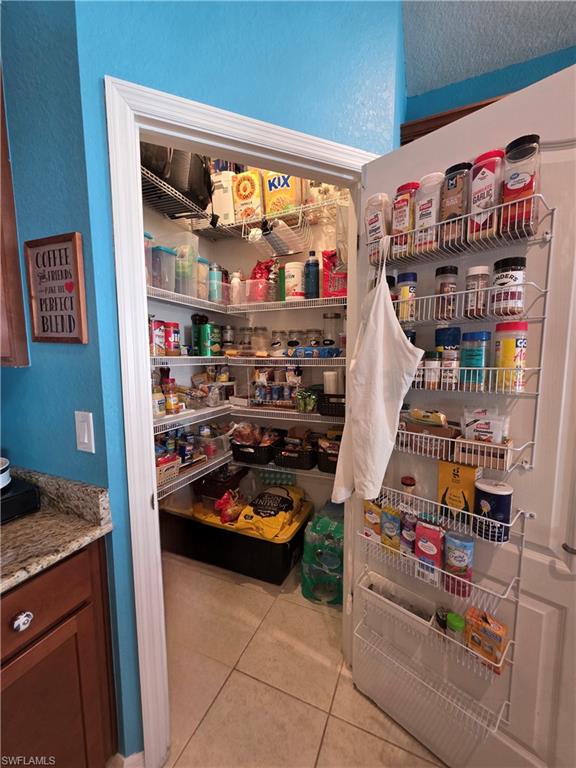 Oversized Pantry w/ view of storage area
