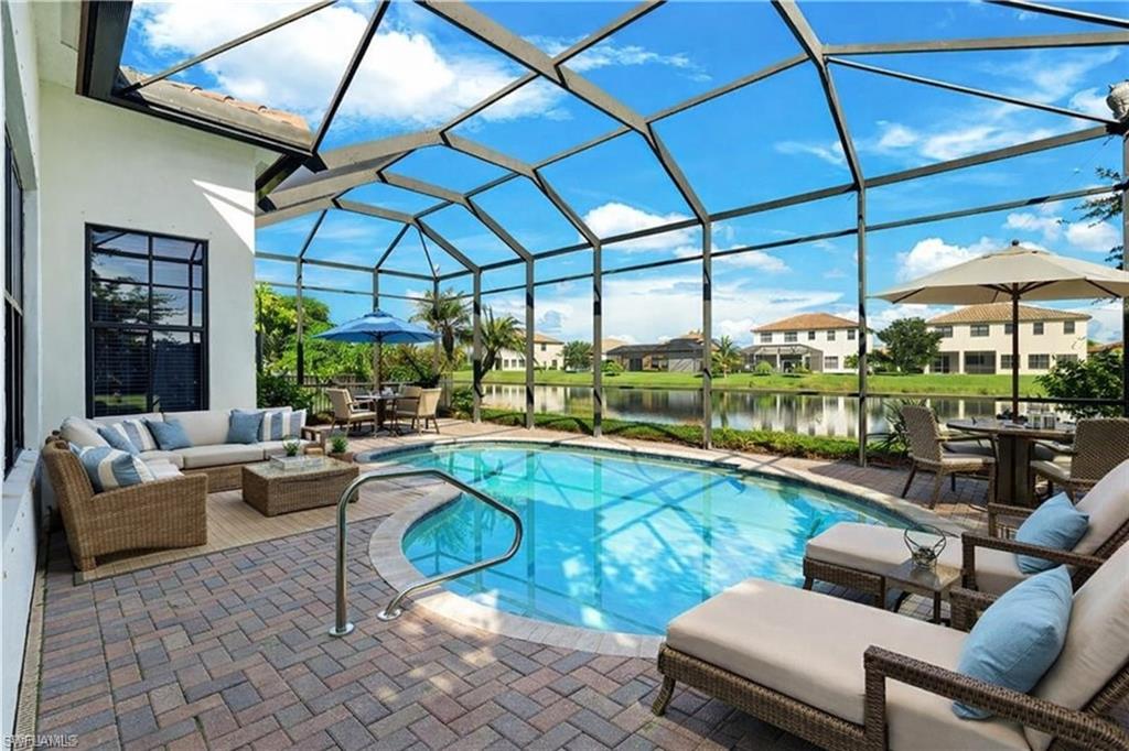 Digitally Staged pool Area!