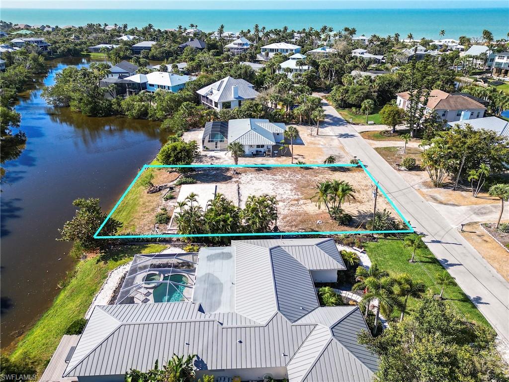 Aerial view of lot. So close to the beach.