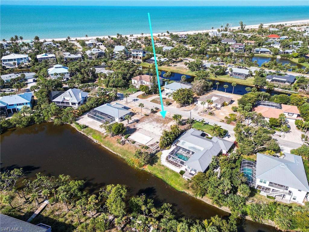 Aerial view of lot. So close to the beach.