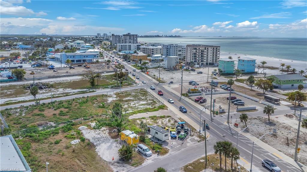 View of urban area with a nearby body of water
