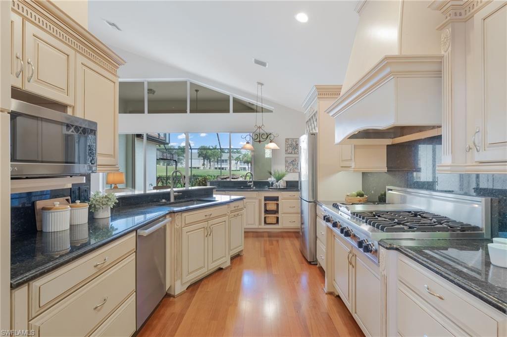 Kitchen featuring New Gaggenau Ovens and Viking Propane Cooktop