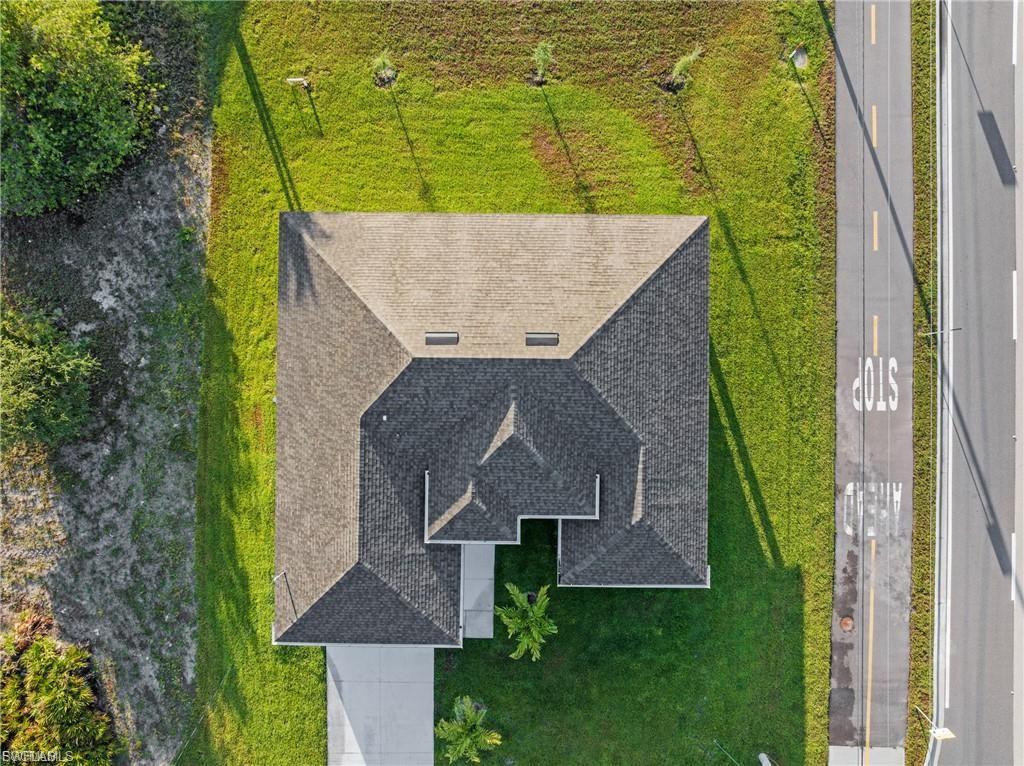 View from above of property