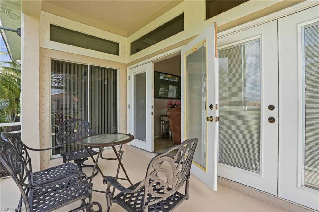 Balcony with french doors