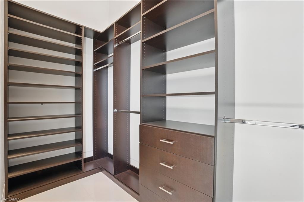 View of walk in closet Virtually Enhanced