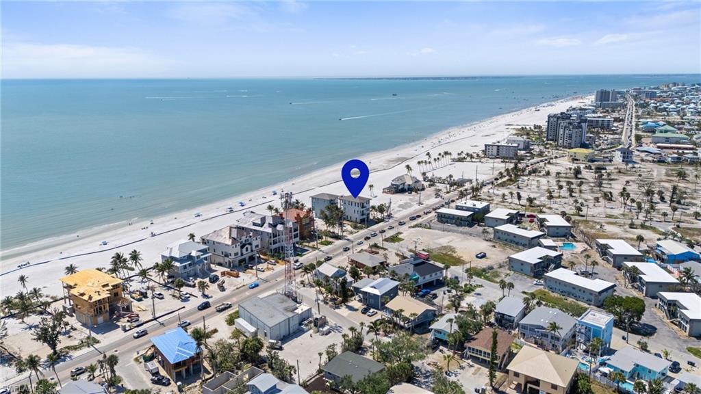 View of urban area with unending shoreline Virtually Enhanced