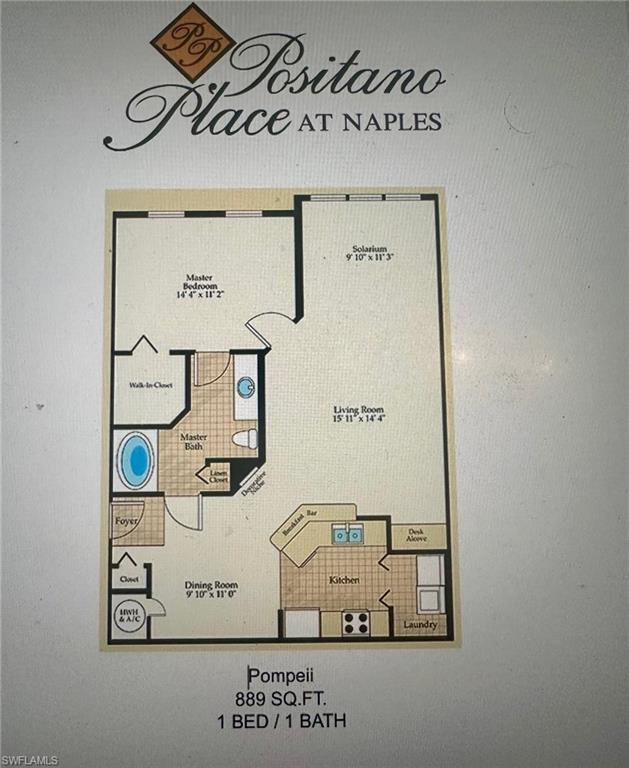 View of floor plan / room layout