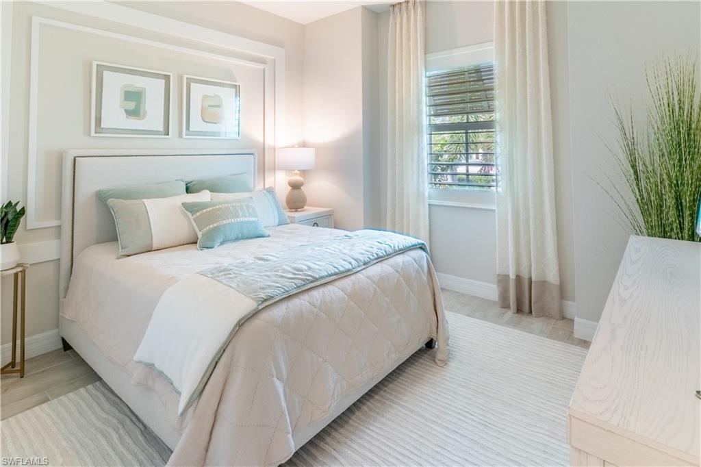 Bedroom with light wood-type flooring