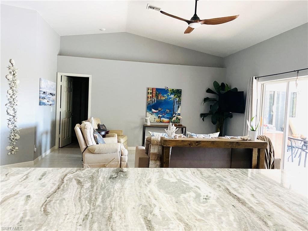 Kitchen open to family room