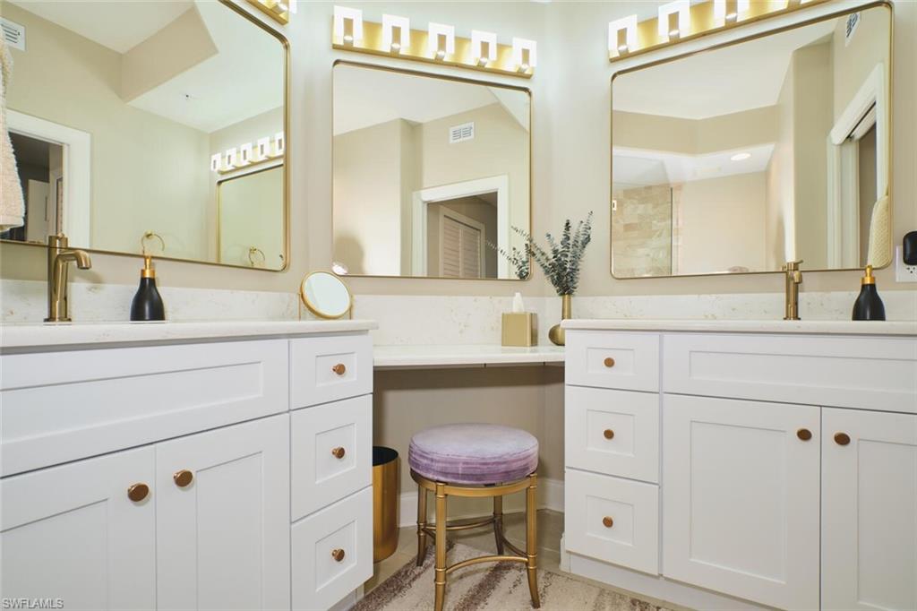 Full bath with vanity
