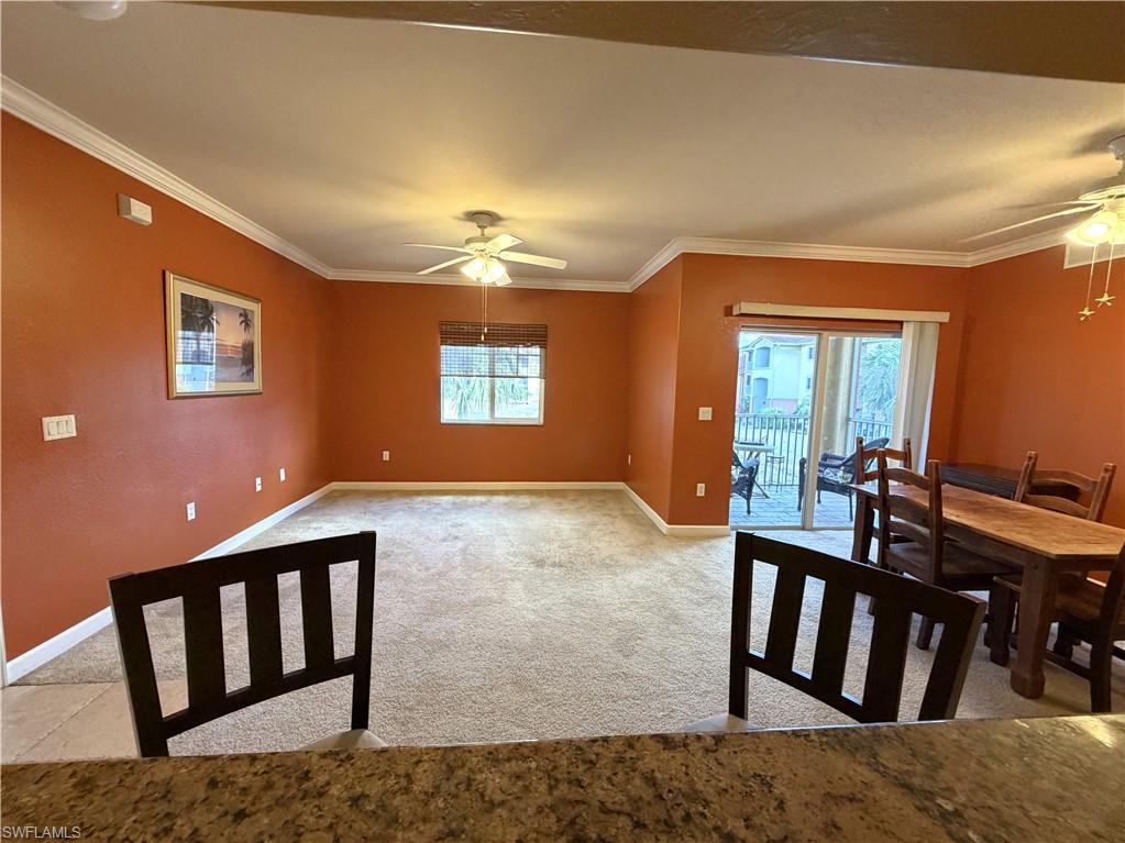Breakfast bar with seating for two