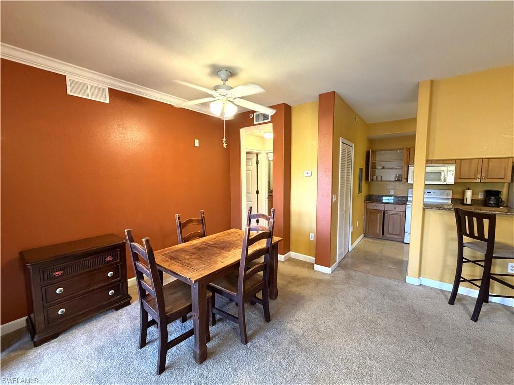 Looking towards the bedroom and bathroom