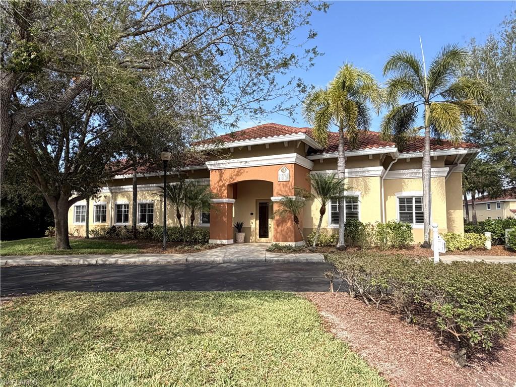 Front of the Clubhouse with fitness room and community room