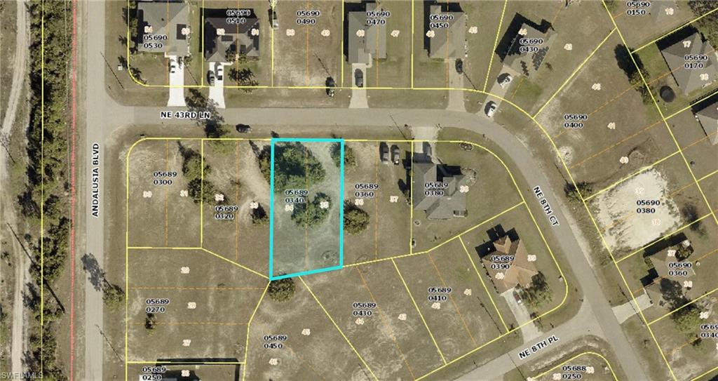 Map of property location with property parcel outlined