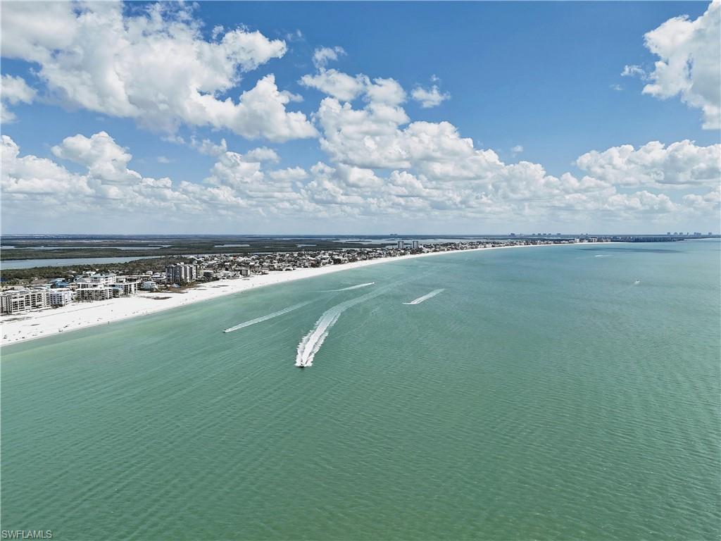 Drone / aerial view of a nearby body of water