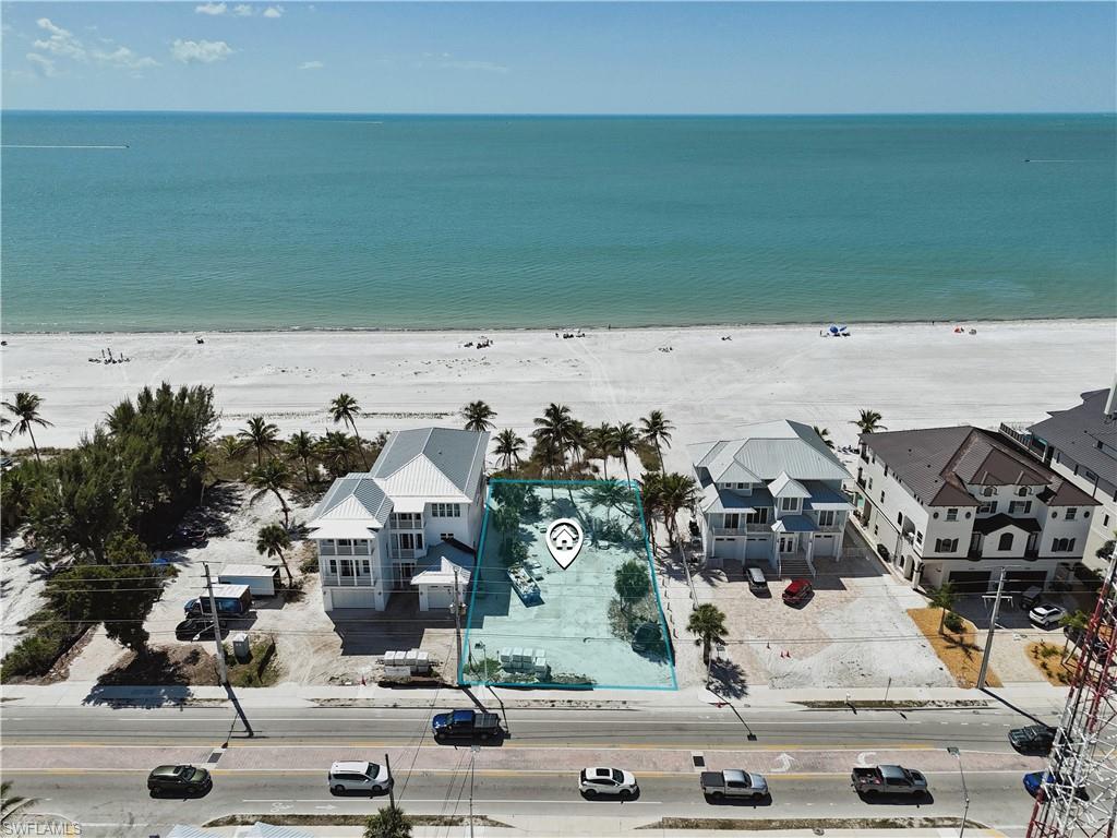 Drone / aerial view of extended coastline
