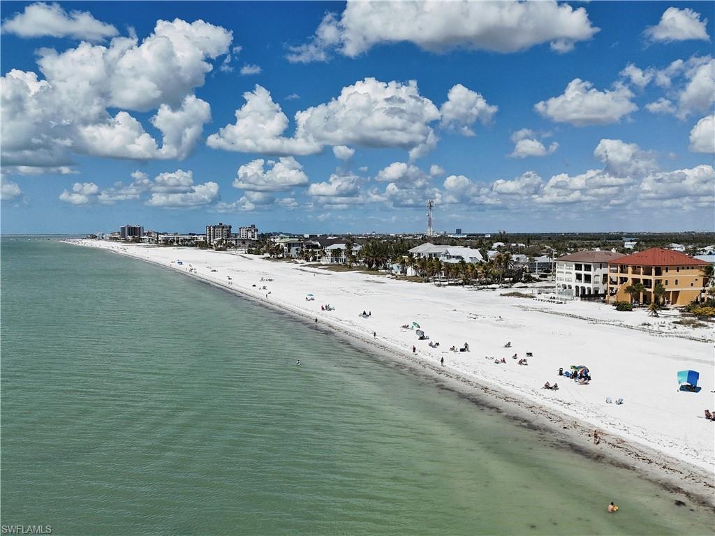 Drone / aerial view of extended coastline