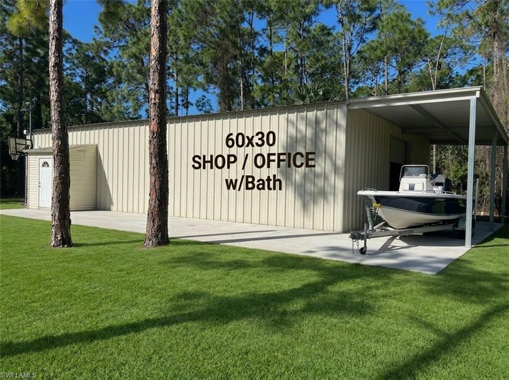 AI generated boat and signage