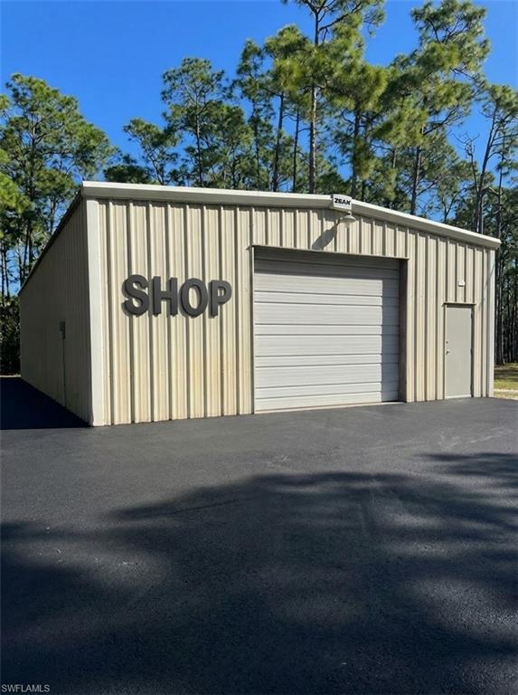 AI generated SHOP sign