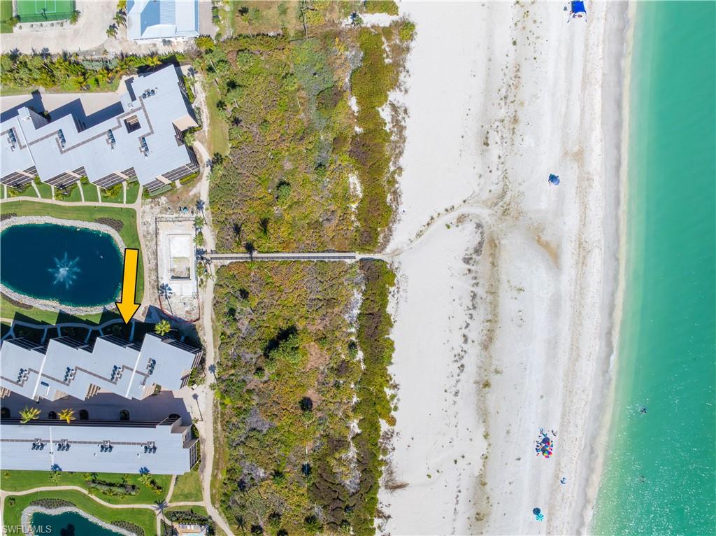 Aerial view of R305 on the beach.