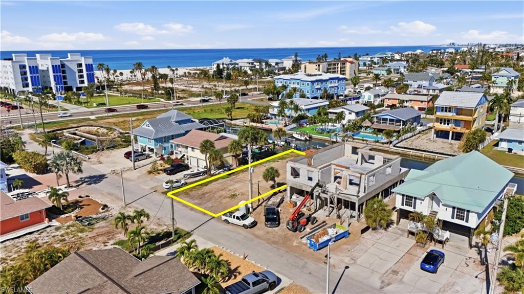 Drone / aerial view of a large body of water - Virtually Edited Image