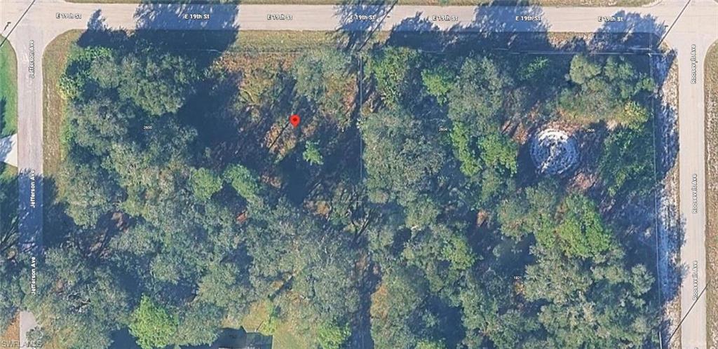 Aerial view of property and surrounding area