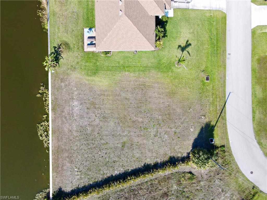 Drone / aerial view of a nearby body of water