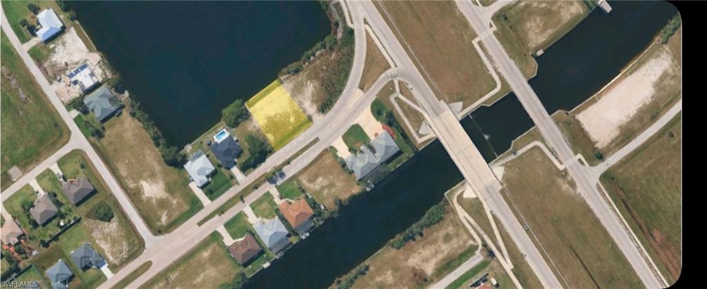 Aerial view of property's location
