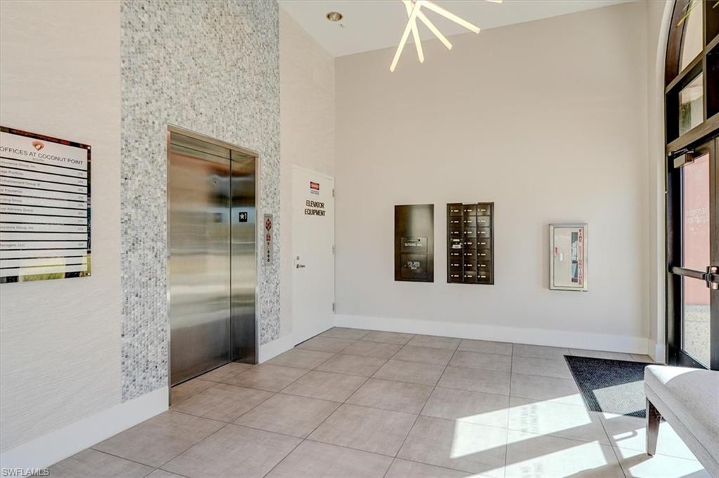 Entrance Lobby to elevator & mailboxes