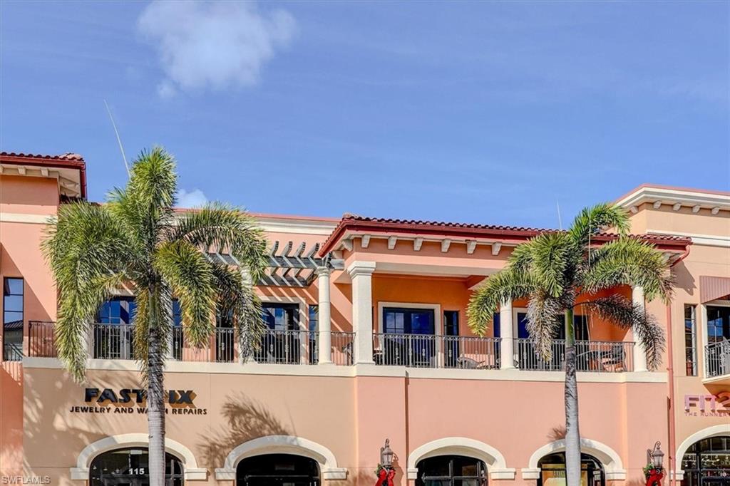 View of building exterior from Fashion Drive