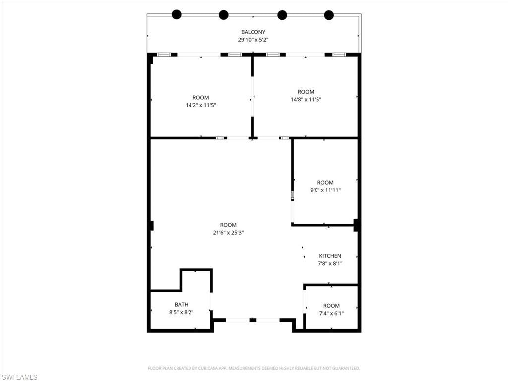 View of office floor plan