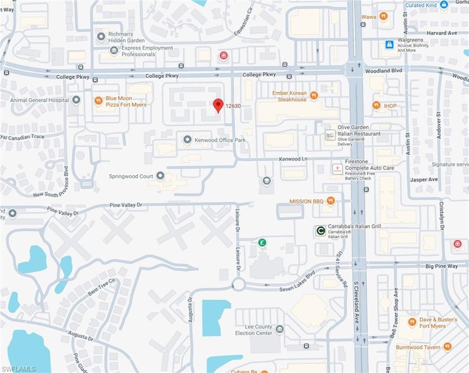 Map of immediate property location