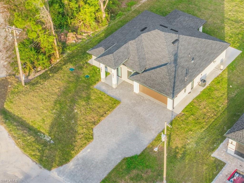 View from above of property