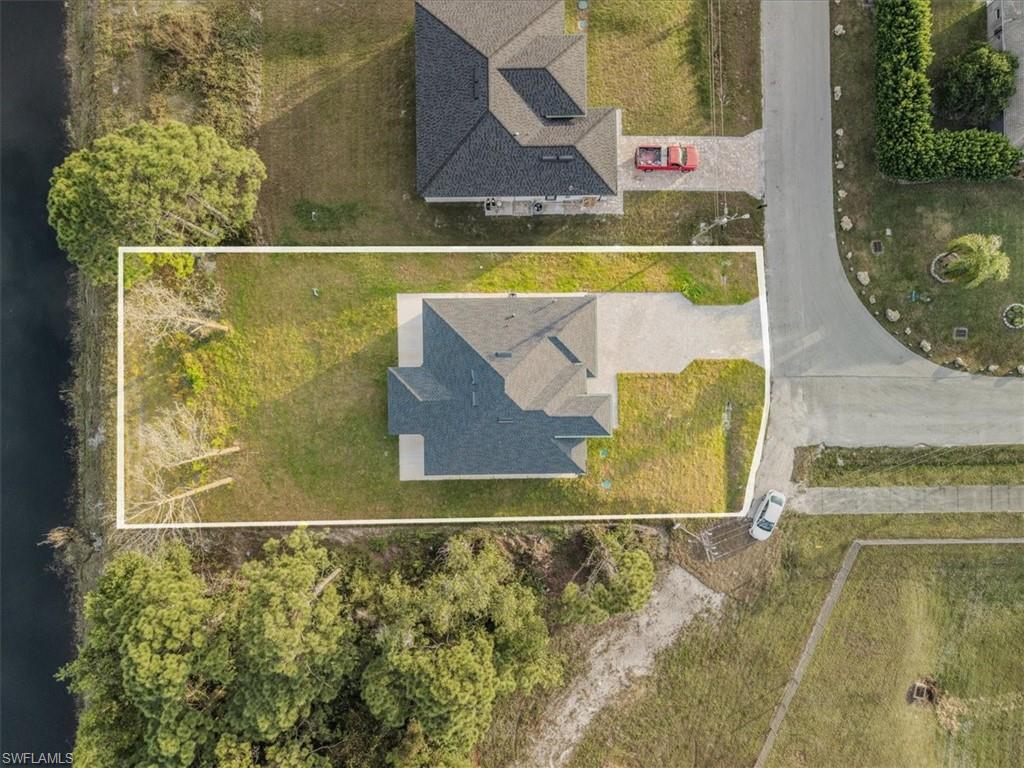 Aerial view of property's location featuring property boundaries highlighted