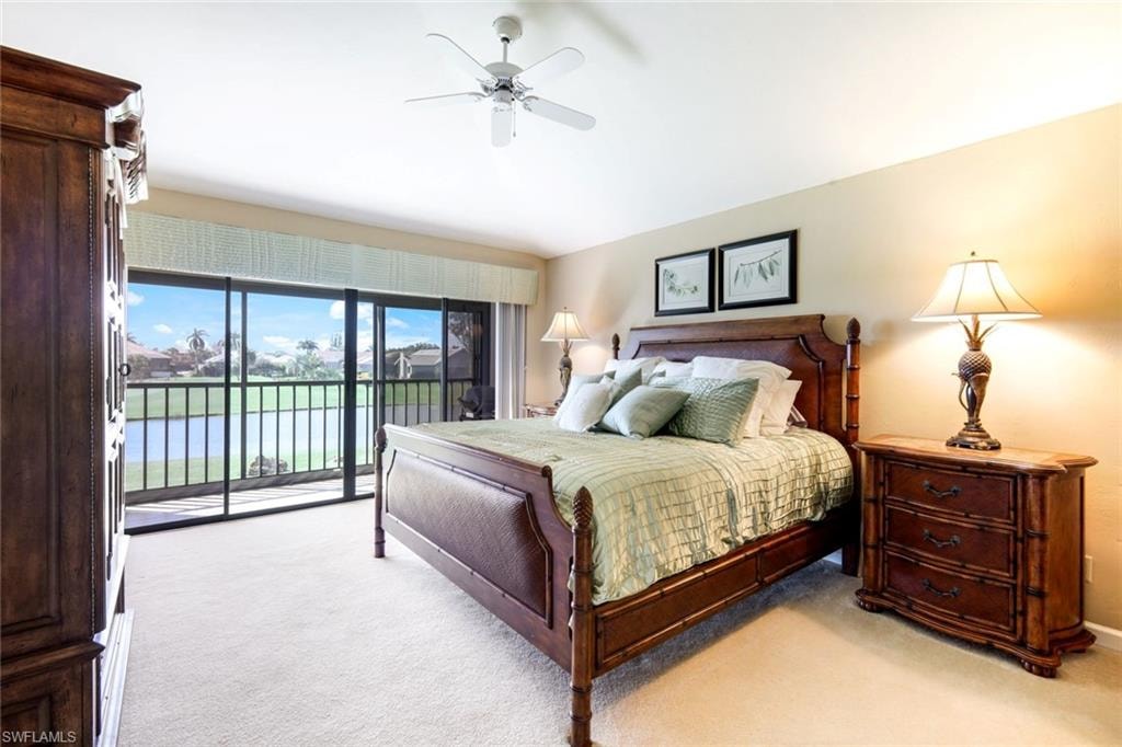 Owner's Bedroom Suite, Shown with a King Bedroom Set, Custom Window Treatments
