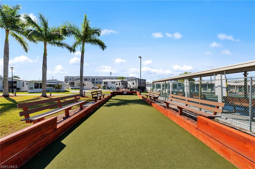 Surrounding community featuring a game area
