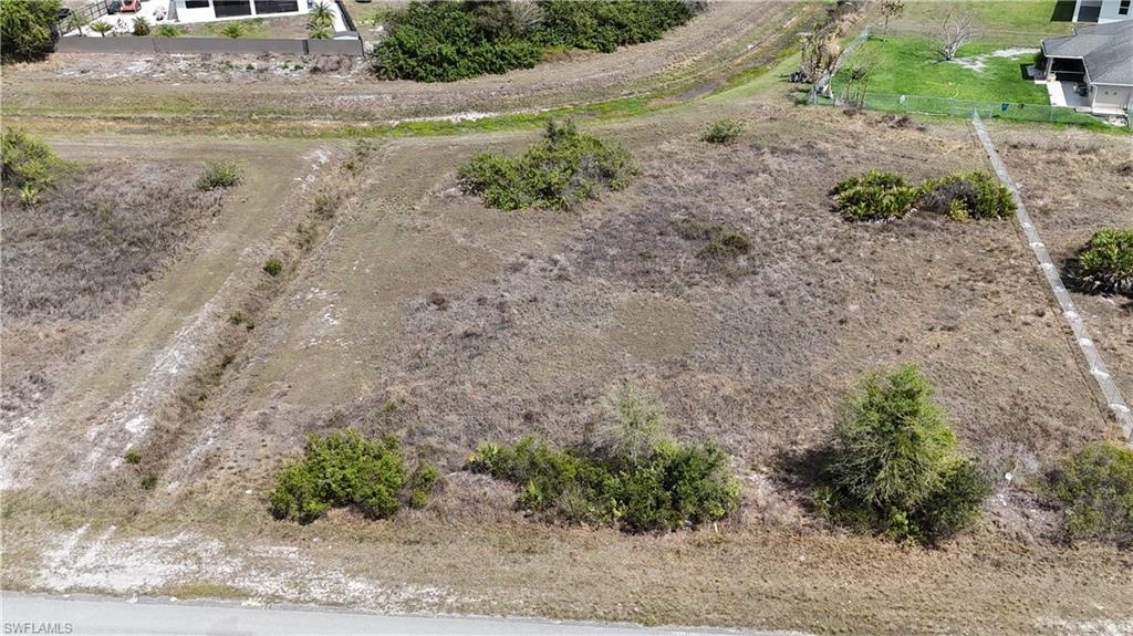 Aerial view of sparsely populated area