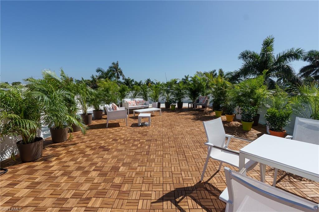 View of patio featuring an outdoor hangout area