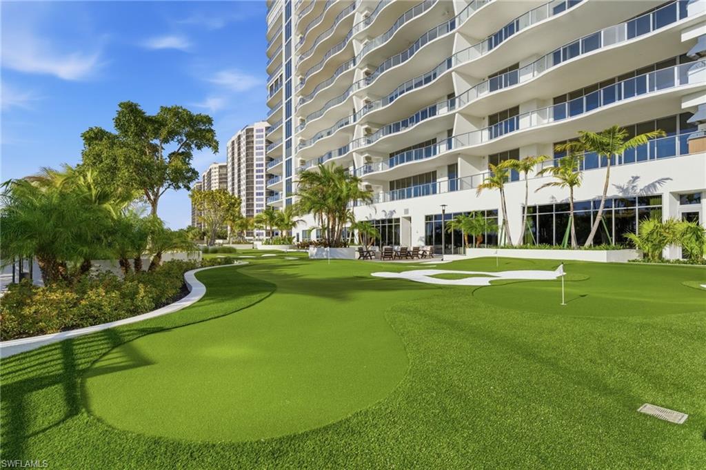 View of community with a putting green