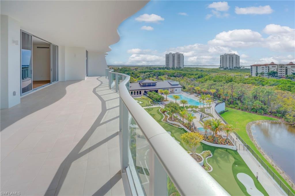 Balcony with a stunning water view